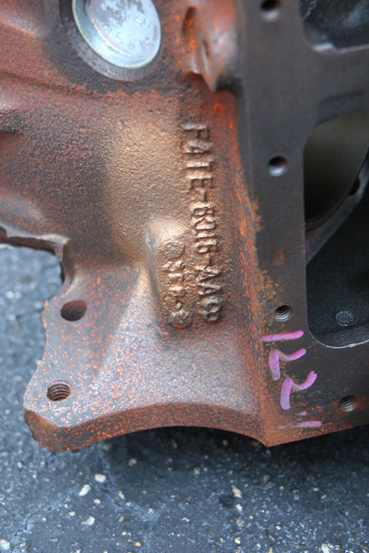 machined 351W F4TE roller block, 0.040" with cam bearings Ford